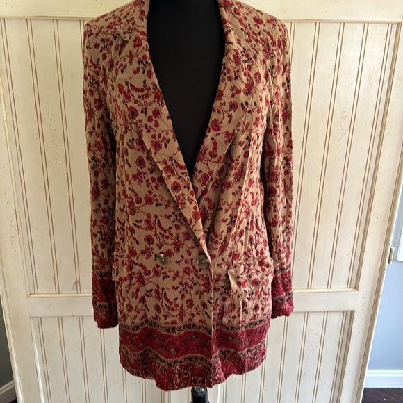 Free People Vintage Style Bellflower Blazer - Picture 3 of 15